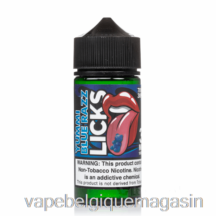 Vape Juice Yummi Framboise Bleue - Licks Roll Upz - 100ml 0mg